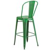 Flash Furniture Distressed Green Metal Stool ET-3534-30-GN-GG